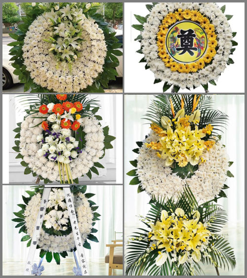 广东梅州市五华县郭田镇再下村花圈速递